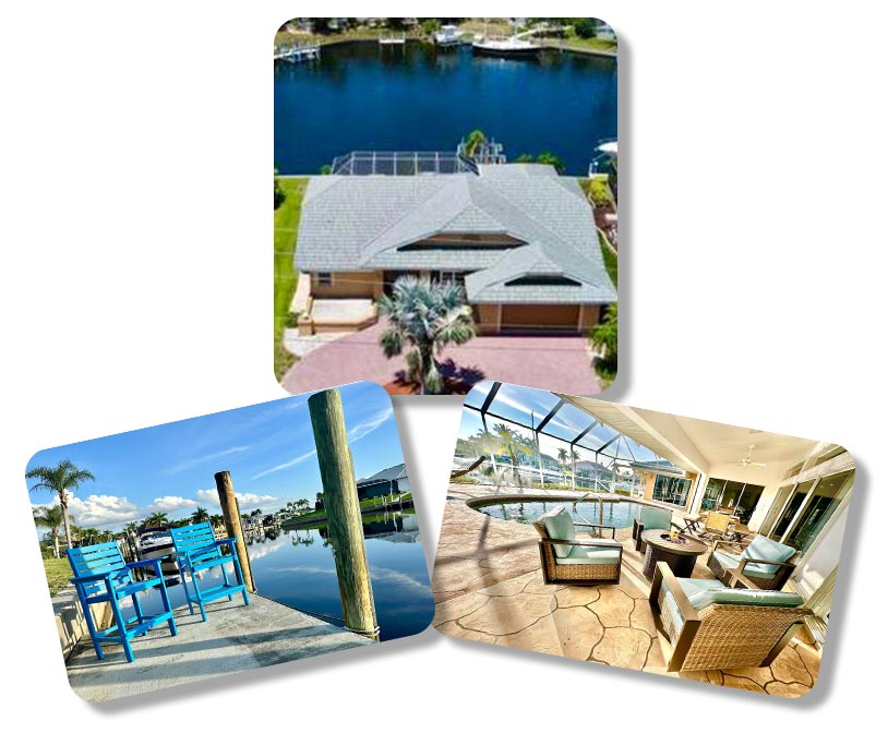 gorgeous water views and heated pool